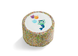 MerCat Sprinkle Party Rainbow Piñata Cake