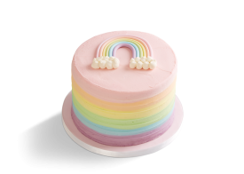Pastel Rainbow Frosting Cake