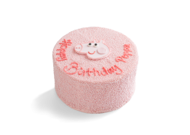 Peppa Pig 8" Pink Velvet Sprinkle Cake