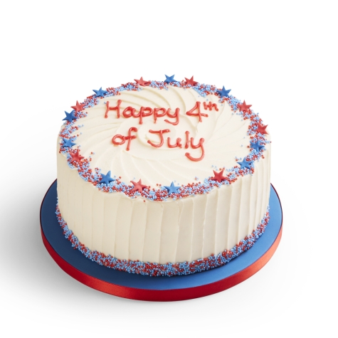 4th July Vanilla Marbled Cake