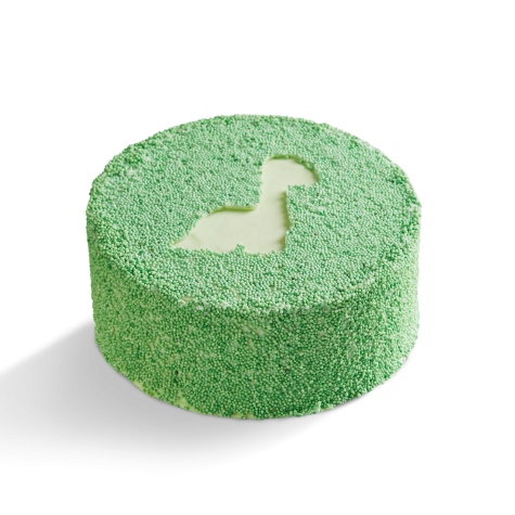 Green Dinosaur Sprinkle Cake