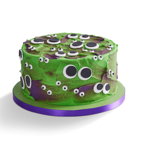 Vegan Halloween Monster Eye Cake