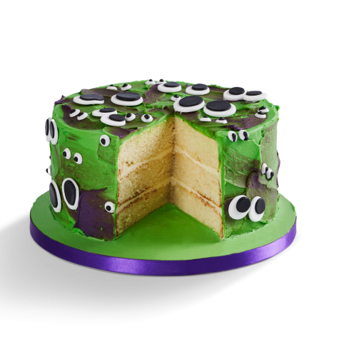 Vegan Halloween Monster Eye Cake
