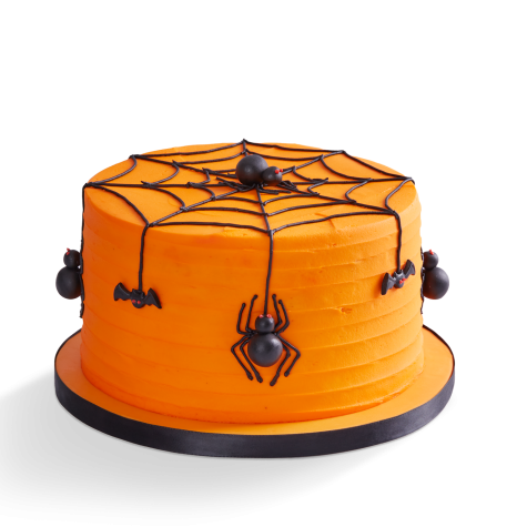 Halloween Spooky Spider Web Cake