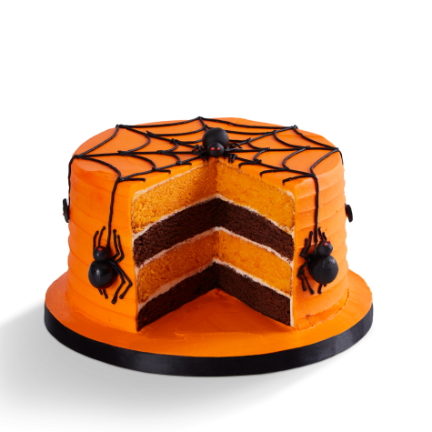 Halloween Spooky Spider Web Cake