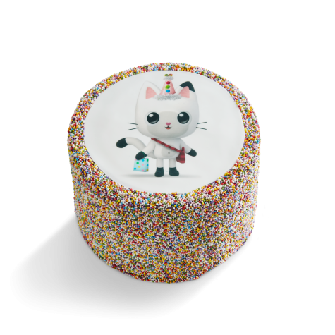 Pandy Paws Sprinkle Party Rainbow Piñata Cake