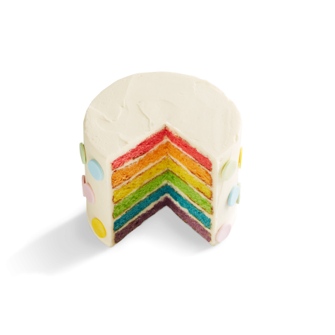 Peppa Pig Polka Dot Rainbow Cake