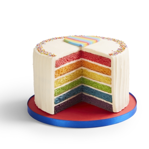 Pride Rainbow LOVE Cake