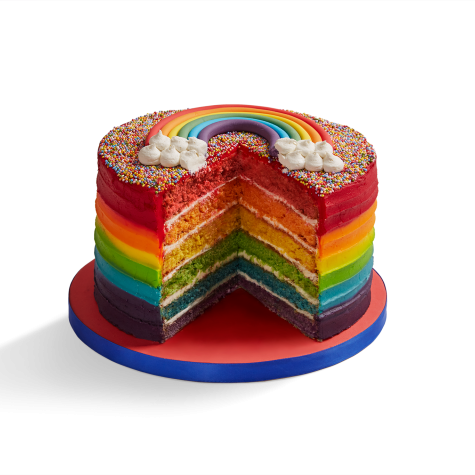 Triple Rainbow Cake