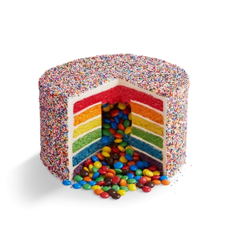 Party Rainbow Piñata Cake