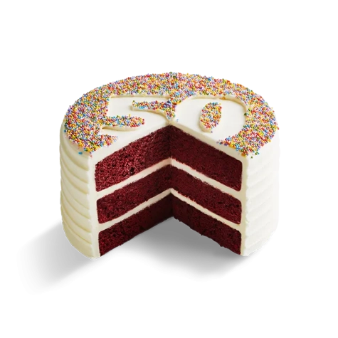 Red Velvet Number Cake
