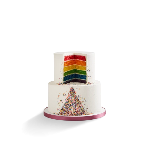 Rainbow Sprinkles Wedding Cake