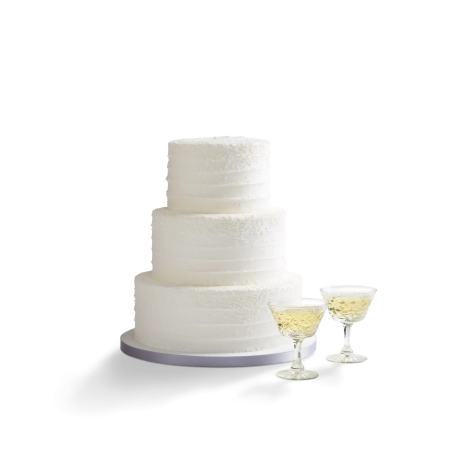 Snowfall Wedding Cake
