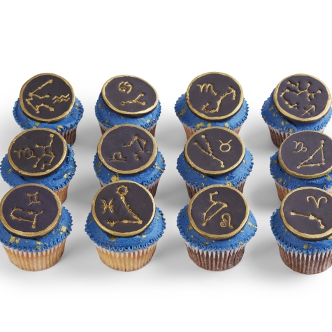 Zodiac: Six Galaxy Cupcake Selection Box