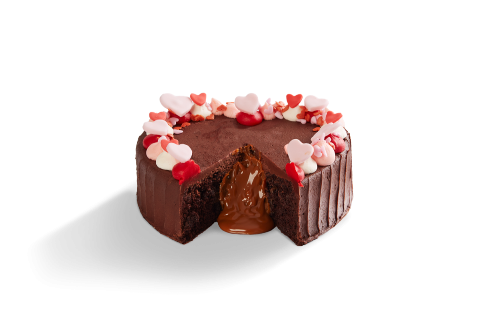 Chocolate Salted Caramel Heart Cake