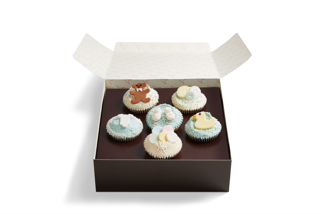 Blue Baby Shower Cupcake Selection Box
