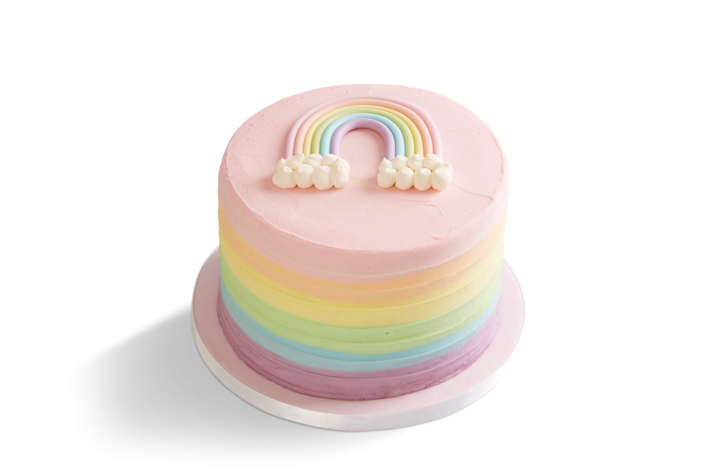 Pastel Rainbow Frosting Cake