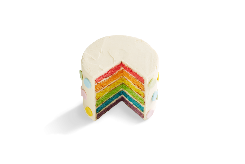 Peppa Pig Polka Dot Rainbow Cake