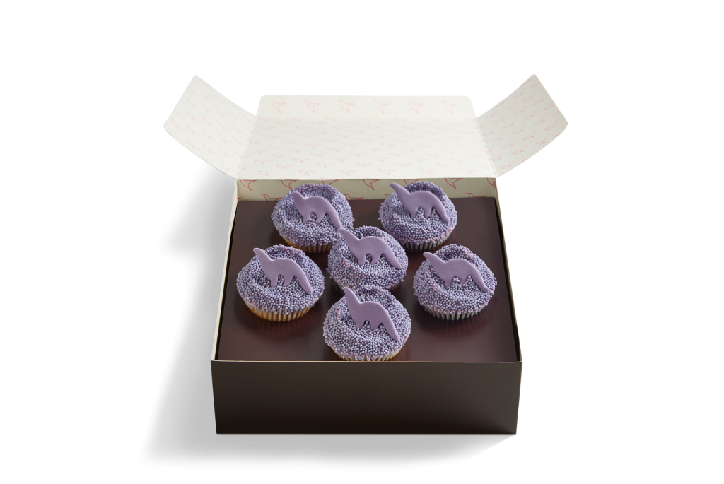Purple Dinosaur Sprinkle Cupcake Selection Box