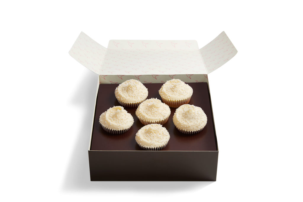 Rose Collection: White Cupcake Selection Box