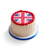 Vanilla Union Jack Cake