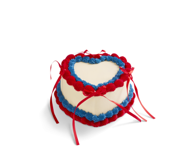 4th July Heart Cake 
