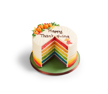 Thanksgiving Rainbow Cake