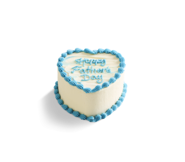 Father's Day Vanilla Heart Cake 