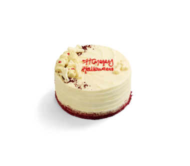 Halloween Red Velvet Graveyard Cake