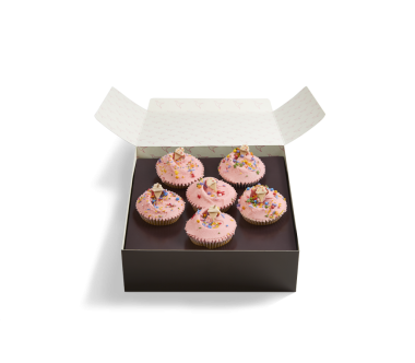 Vanilla Sundae Cupcake Box