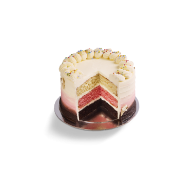 Neapolitan 6" Cake