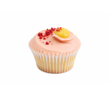 Mango and Raspberry Cupcake
