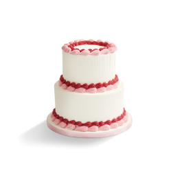 Image of Vintage Tiered Blush Cake 