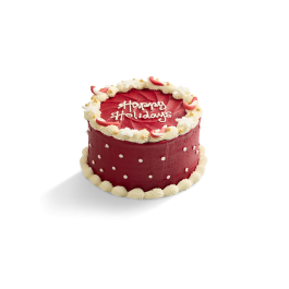 Image of Christmas Candy Cane Piñata Cake