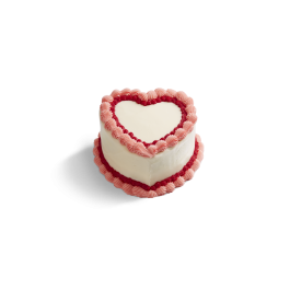 Image of Vintage Blush Heart Cake.