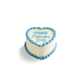 Image of Father's Day Vanilla Heart Cake 