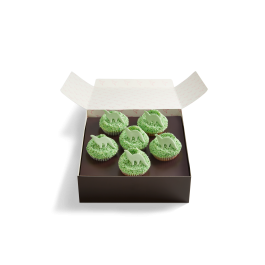 Image of Green Dinosaur Sprinkle Cupcake Selection Box
