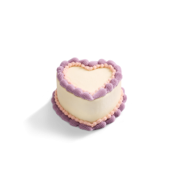 Image of VIntage Violet Heart Cake 