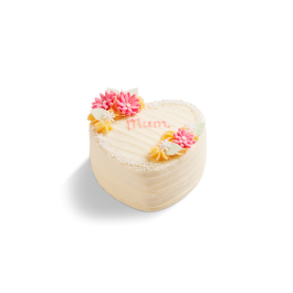 Image of Mother's Day Lemon Raspberry Heart Cake