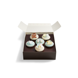 Image of Blue Baby Shower Cupcake Selection Box