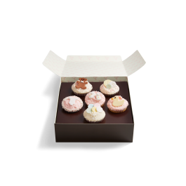 Image of Pink Baby Shower Cupcake Selection Box
