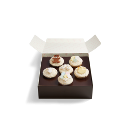 Image of White Baby Shower Cupcake Selection Box