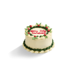 Image of Vintage Green Holly 6" Cake