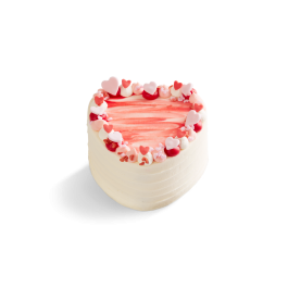 Image of Hearts aflutter vanilla cake