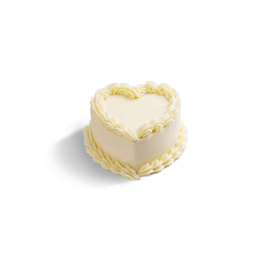 Image of Snowy Heart Cake 