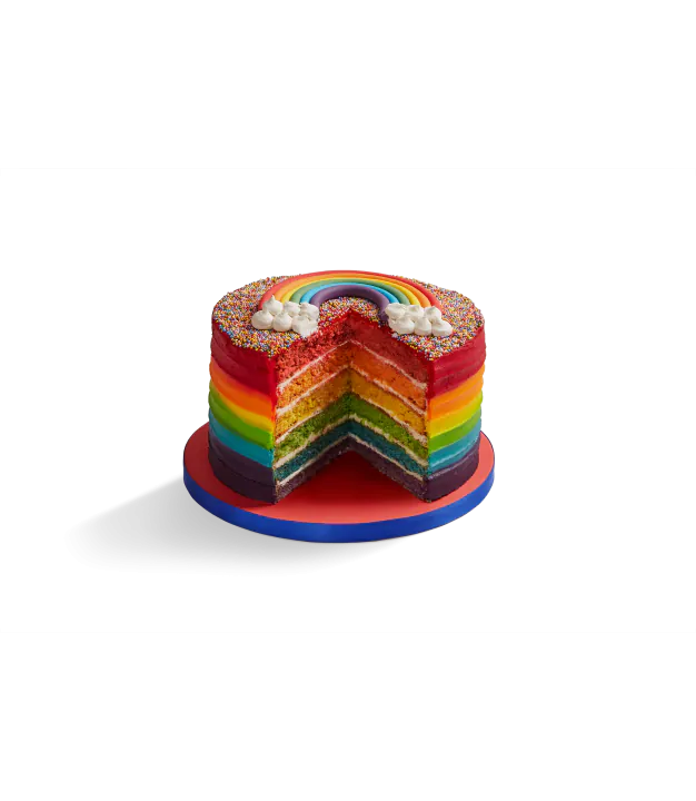 Triple Rainbow Cake