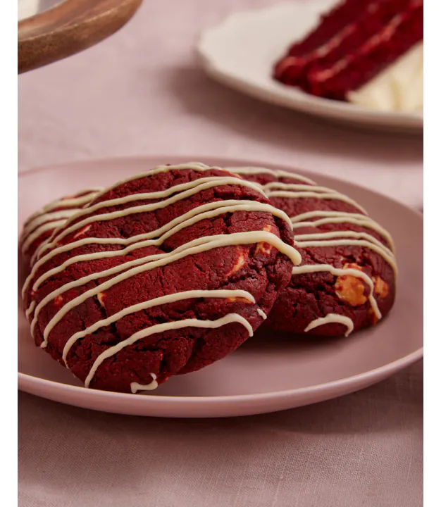 Red Velvet & White Chocolate Cookies