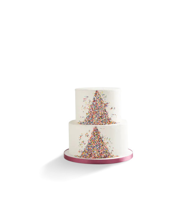 Rainbow Sprinkles Wedding Cake