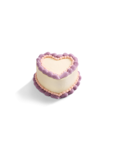 Vintage Violet Heart Cake 