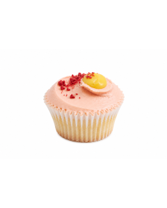 Mango and Raspberry Cupcake
